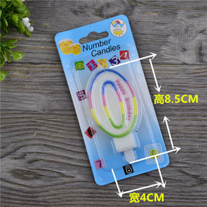 Cera de parafina de alta calidad Número de cumpleaños Vela DE ARTE Venta al por mayor Característica de reiluminación - Product Image 4