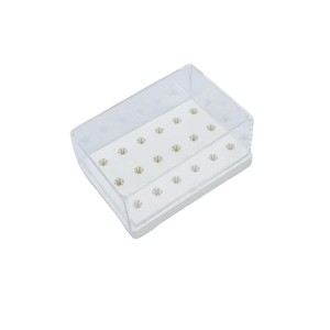 Supports cross-border <b>shipping</b>. Dental grinding head storage <b>box</b>, nail grinding head <b>box</b>, cleaning dust display <b>box</b>, 18-hole - Product Image 3