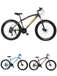 Bicicleta de Montanha para Adultos e Adolescentes, Estudantes do Ensino Médio, Multi-Velocidades, Freios a Disco Duplos, Quadro de Alumínio com Amortecimento - Product Image 5