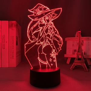 โคมไฟอะคริลิค LED เกม <span class=keywords><strong>Genshin</strong></span> <span class=keywords><strong>Impact</strong></span> โมนา เมกิสตัส แบบ 3 มิติ - Product Image 1