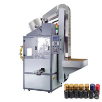 Totalmente Automático Garrafa Plástico Alumínio Caps Side Stamper Hot Foil Stamping Machine