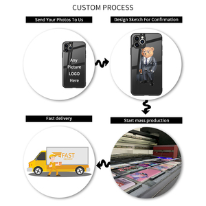 Coque de téléphone portable en verre trempé pour Iphone 13promax, ours de dessin animé, housse de protection - Product Image 6