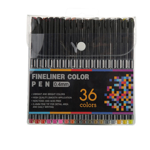 Barril de 100 colores, juego de delineador de 0,4mm, rotulador para estudiantes y niños, marcadores de dibujo artístico Posca, Color negro - Product Image 6