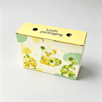 Boîte d'emballage et d'expédition en carton ondulé personnalisée avec logo flexographique pour 6 ou 12 packs de boissons, bières, jus, sodas en canettes