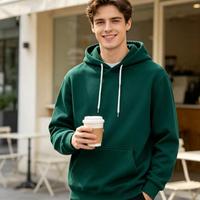 Hoodie court uni surdimensionné épais d'hiver avec logo personnalisé en gros