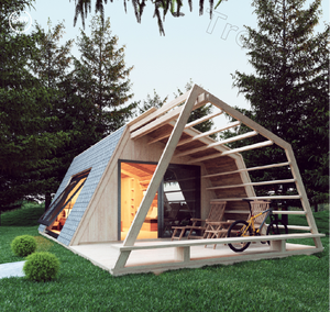 Casas Prefabricadas de Madera SIPs con Energía Solar y Características Ecológicas, Diseño Moderno, Construcción <span class=keywords><strong>OSB</strong></span> - Product Image 2