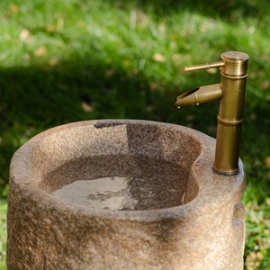 Nuevo lavabo para exteriores de estilo chino, lavabo integrado con aspecto de piedra para uso en jardines y villas - Product Image 2