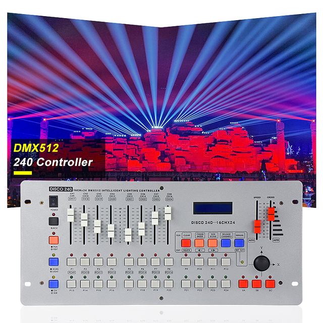 SHTX Factory Price!! 240 Channels Dmx Console Stage Light Controller for Dj LED Par Light Laser Moving Head Lights Dmx512 Dimmer