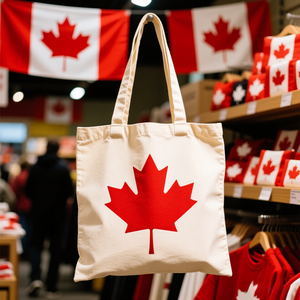 Wholesale Custom Football 2026 US-Canada-Mexico Flag Support Tote <strong>Bag</strong> Reusable Cotton Canvas Shopping Tote <strong>Bags</strong> for Fans <strong>Gift</strong> - Product Image 3