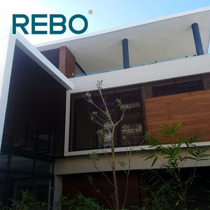 แผ่นไม้ไผ่ผนังไม้กลางแจ้งที่ทันสมัยกันน้ำกันไฟสำหรับใช้ในครัวเรือนโซลูชันการออกแบบกราฟิกที่มีอยู่ - Product Image 5