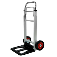 Roue de chariot à main de chariot pliant en aluminium Uni-Silent 90kg avec structure de plate-forme Portable pliant FHT90