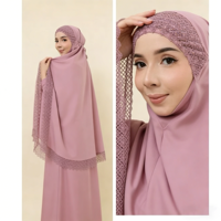 Abaya portable traditionnelle longueur cheville pour la prière, mariage musulman, festival du Ramadan, respirante, antistatique, faite à la main, grande taille, printemps