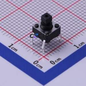 TS-1095T-B2D1 Tactile Switch Through hole Component (THT)-4P,6x6mm Switch Single Pole Single Throw Rectangle Button 1.8N 6mm - Product Image 1