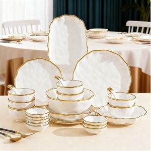 Service de vaisselle en céramique style nordique simple, ensemble de bols pour la maison, cadeau, vente directe usine, camping, CLASSIQUE - Product Image 2