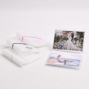 Couverture en PVC personnalisée en usine professionnelle <span class=keywords><strong>Album</strong></span> <span class=keywords><strong>Photo</strong></span> simple Page intérieure transparente 2*6 4*6 pouces couverture en tissu flexible - Product Image 4