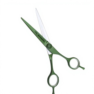 Tijeras Super Cut Hechas con Acero Inoxidable con Alto Contenido de Carbono, Instrumentos de Belleza de Lujo, Tijeras de Peluquería con Mango Verde - Product Image 1