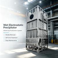 Précipitateur électrostatique WESP industriel pour la capture des aerosols submicrométriques des fumées des fours à arc électrique de fusion des aciers