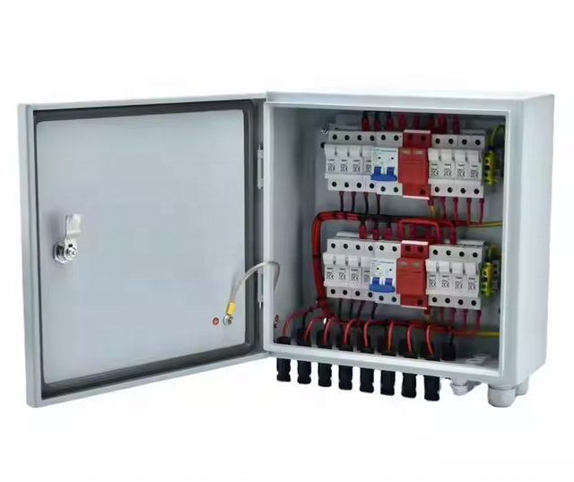 Wholesale 8 Input 2 Output DC1000V Solar Steel PC IP65 Waterproof PV Combiner Box Distribution Box