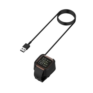 <span class=keywords><strong>Fitbit</strong></span> <span class=keywords><strong>Versa</strong></span>/<span class=keywords><strong>Versa</strong></span> Lite/<span class=keywords><strong>Versa</strong></span> <span class=keywords><strong>2</strong></span> <span class=keywords><strong>chargeur</strong></span> de montre intelligente remplacement câble de charge en cuivre pur Dock avec blindage de tresse de veste TPE - Product Image 3