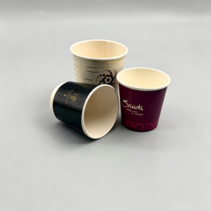 Vasos de Papel Biodegradables al por Mayor - Vasos Desechables Personalizados para Restaurantes y Servicios de Catering - Precio Directo de Fábrica - Product Image 1