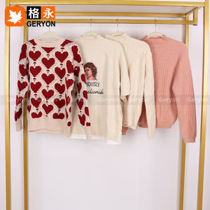 Geryon Vintage Ukay Ukay Winter Ladies Pullover Sweaters Bulk Secondhand Used Cashmere <span class=keywords><strong>Jumper</strong></span> Use Clothes Balles - Product Image 2