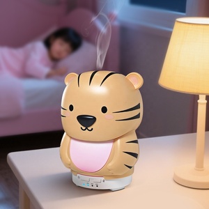 เครื่องกระจายกลิ่นหอม เครื่องเพิ่มความชื้นในอากาศ เครื่องอโรมาเธอราพี แสงหลากสี รูปสัตว์ เครื่องเพิ่มความชื้นแบบพกพาเสียงเบาสำหรับโรงแรม - Product Image 1