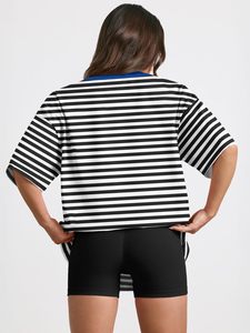 Camiseta de Mujer al por Mayor de Alta Calidad, Color Sólido Informal, Transpirable, Ligera, de Algodón, Manga Corta - Product Image 2
