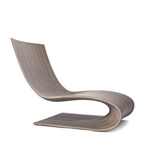 كرسي هزاز بتصميم بارامتري بسيط قابل للتخصيص، مقعد استرخاء فردي من الخشب الصلب، صديق للبيئة، لغرفة المعيشة وغرفة النوم والشقق - Product Image 6