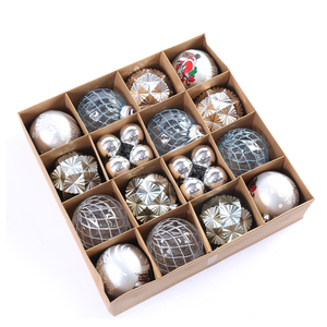 2026 Factory New Design Colorful 8cm+4cm Ornament Ball Set PS+PET 9 Piece in a <b>Box</b> <b>Christmas</b> Decoration Ball Set - Product Image 2