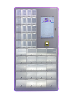 Casier à rouges à lèvres cosmétiques Distributeurs automatiques Utiliser une carte de crédit Casier à jetons Boîte aveugle Distributeur automatique Boîte aveugle
