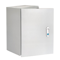 Boîtier de distribution électrique en acier galvanisé avec protection IP30 et fixation plaquée