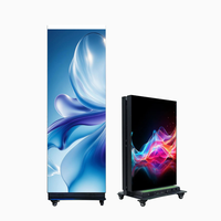 Écran LED P2.5 HD d'intérieur à prix d'usine, machine publicitaire électronique pliable, écran miroir LED GOB mobile