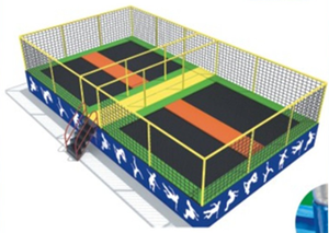 Fitness geräte Rechteckiges Trampolin mit Griff Gymnastik ballen Neues Design Garten trampolin - Product Image 4
