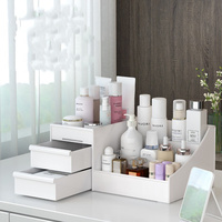 Boîte de rangement cosmétique Organisateur de maquillage Armoire avec tiroirs pour cosmétiques, bijoux, accessoires