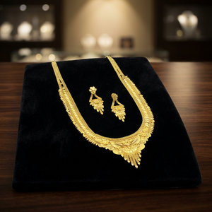 Collares Largos de Moda Chapados en Oro de 14K, 18K, 24K al por Mayor, Collares Largos de Latón con Diseño Tradicional, Conjunto de Joyería - Product Image 5