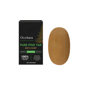 Oceaura สบู่น้ำมันสนบริสุทธิ์สบู่ไวท์เทนนิ่งป้องกันสิวชุ่มชื้นและทำความสะอาดรูขุมขนอ่อนโยนสำหรับผิวที่บอบบาง - Product Image 1