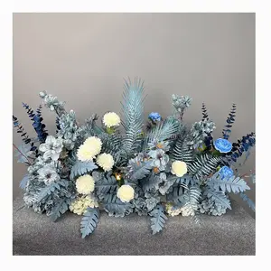 Betterlove Artificial Flowers For Wedding Decoration Flower Stand Backdrop Roses Row Wedding Decoration Pastel Flower Row