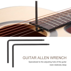 Clé Allen pour tige de cordière, 2 pièces, extrémité sphérique de 4mm/5mm pour guitare acoustique <span class=keywords><strong>Martin</strong></span> (noir 4mm) - Product Image 2