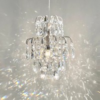 Lustre moderne à 3 lumières, rectangulaire, luxueux, créatif, en cristal, adapté au salon, à la table à manger, lustre LED