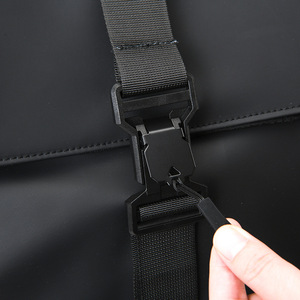 Cross-border European-style roll-top backpack, casual short-trip roll-top <b>bag</b>, multi-functional magnetic-lock backpack with a - Product Image 4