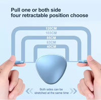Kabel Data USB 3-in-1 Retractable 120W 5A Pengisian Cepat, Logo Kustom, Android IOS, Selubung TPE 1.2M, Hadiah Sempurna