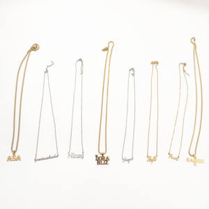 <span class=keywords><strong>Collana</strong></span> con nome personalizzato placcato <span class=keywords><strong>oro</strong></span> 18 carati <span class=keywords><strong>collana</strong></span> con targhetta personalizzata in acciaio inossidabile <span class=keywords><strong>oro</strong></span> per donna - Product Image 5