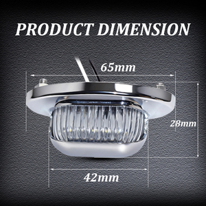 Nieuwste vrachtwagen kentekenplaatverlichting hoge vermogen mini kentekenplaatverlichting mini led kentekenplaatverlichting voor aanhangwagen vrachtwagen auto led lamp - Product Image 3