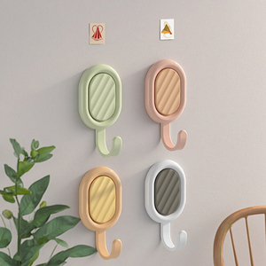 Wave <span class=keywords><strong>Hook</strong></span> Cute Girly Home Macaron Mini Multifunções Lightweight Plastic Wall Mounted Gancho Pegajoso Sem Trace Nenhum Soco Estudante - Product Image 3
