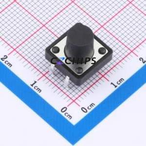 SMG-03-H100A1 Tactile Switch Through hole Component (THT)-4P,12x12mm Switch Single Pole Single Throw Round Button 2.5N 12mm - Product Image 1