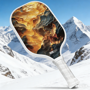 Raquette de pickleball moderne portable en fibre de carbone avec noyau en nid d'abeille de 16 mm d'épaisseur, prix d'usine, FitSpark, 39,5 cm pour adulte - Product Image 1