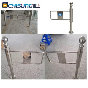 Mecánica Manual supermercado Pilar Swing barrera solo brazo barrera de la puerta de oscilación <span class=keywords><strong>para</strong></span> acceso peatonal - Product Image 5