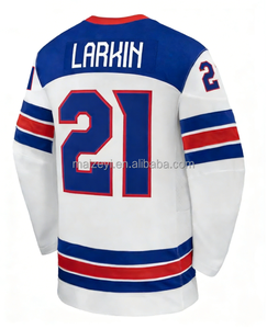 Mejor Calidad, Cosido, Personalizable, Equipo de EE. UU. 2026 # 37 Connor Hellebuyck # 21 Dylan Larkin # Camiseta de hockey sobre hielo 72 Thompson - Product Image 2