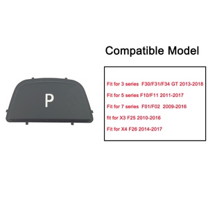 Perilla de cambio de marchas de coche, botón de aparcamiento P para BMW 3 5 7 Series F30 F31 F34 <span class=keywords><strong>GT</strong></span> F01 F02 F10 F11 X3 F25 X4 F26, interruptor de cubierta de repuesto - Product Image 4