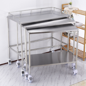Дешевая популярная медицинская тележка из нержавеющей стали - Product Image 3